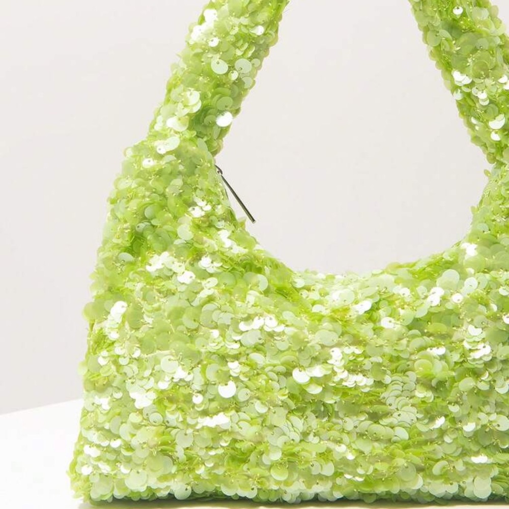 🍋🟩 Green Sequin Bag 🍋🟩 - Picture 3 of 6
